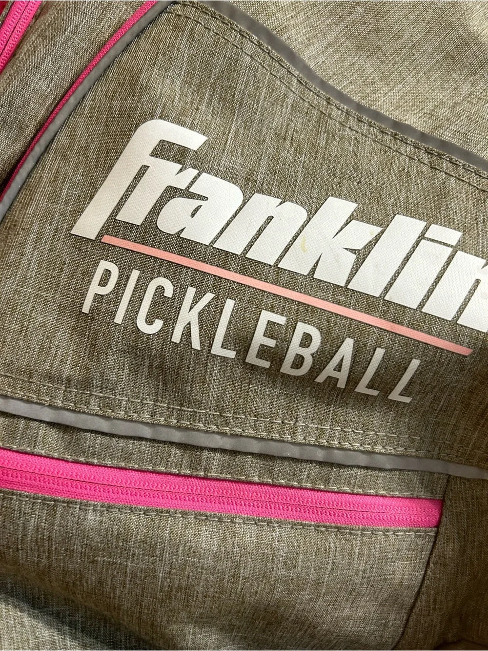FRANKLIN SPORTS PICKLEBALL GREY/PINK/BLACK SLING BAG